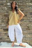 Arbi Gingham Y Blouse Mustard